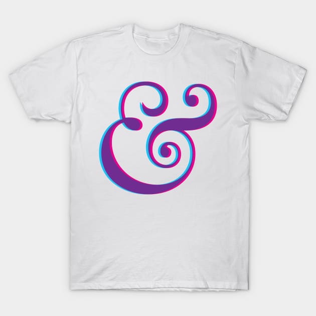Vibrant Ampersand T-Shirt by oddmatter
